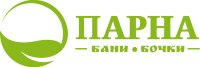 Логотип бани-бочки «Парна»