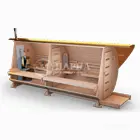 Двухсекционная баня-бочка «Садко» 5 метров: описание комплектаций, цены, фото
